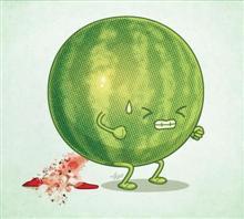 头像手绘吃瓜图片,趣味横生的视觉盛宴