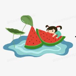 夏日吃瓜手绘,一场视觉与味蕾的盛宴