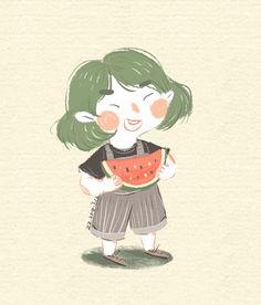 吃瓜少女邮递员